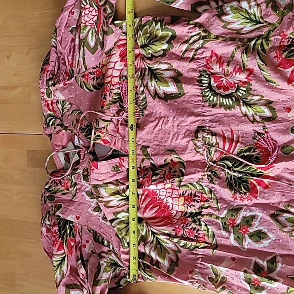 FARM RIO Aura Floral Cotton Skater Mini Dress - Picture 10 of 13